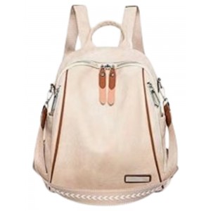 Domus Γυναικεία Τσάντα Πλάτης Backpack 40000043 Μπεζ Τσάντες