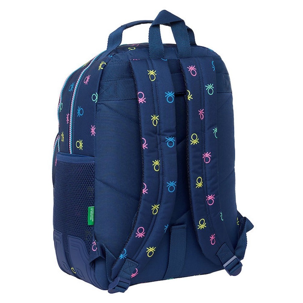 Safta 612450773 Benetton Τσάντα Πλάτης Backpack Μπλε Τσάντες