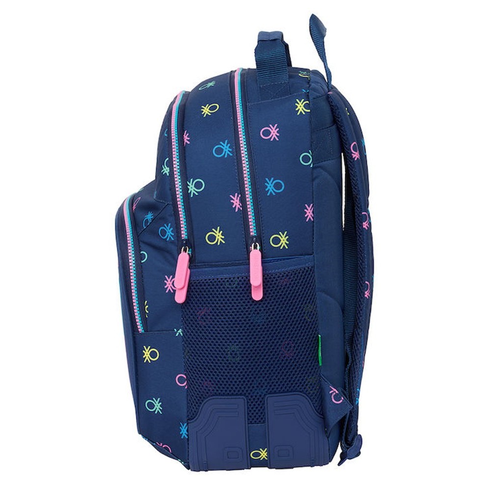 Safta 612450773 Benetton Τσάντα Πλάτης Backpack Μπλε Τσάντες