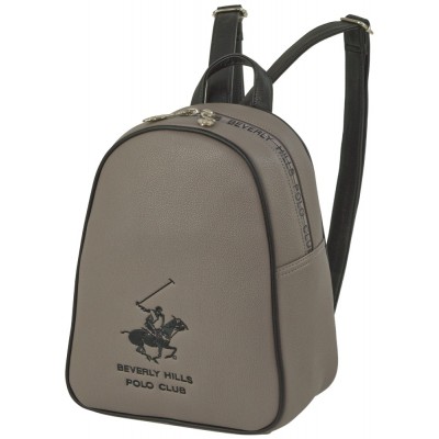 Beverly Hills Polo Club BH-3882 Γυναικεία Τσάντα Πλάτης Backpack Γκρι