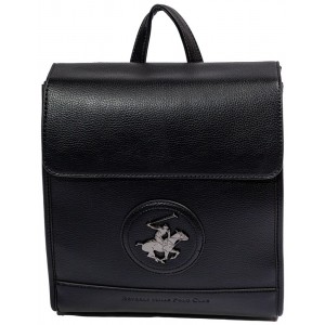 Beverly Hills Polo Club BH-3872 Γυναικεία Τσάντα Πλάτης Backpack Μαύρη Τσάντες