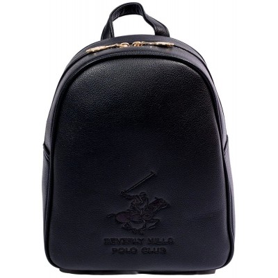 Beverly Hills Polo Club BH-3882 Γυναικεία Τσάντα Πλάτης Backpack Μαύρη