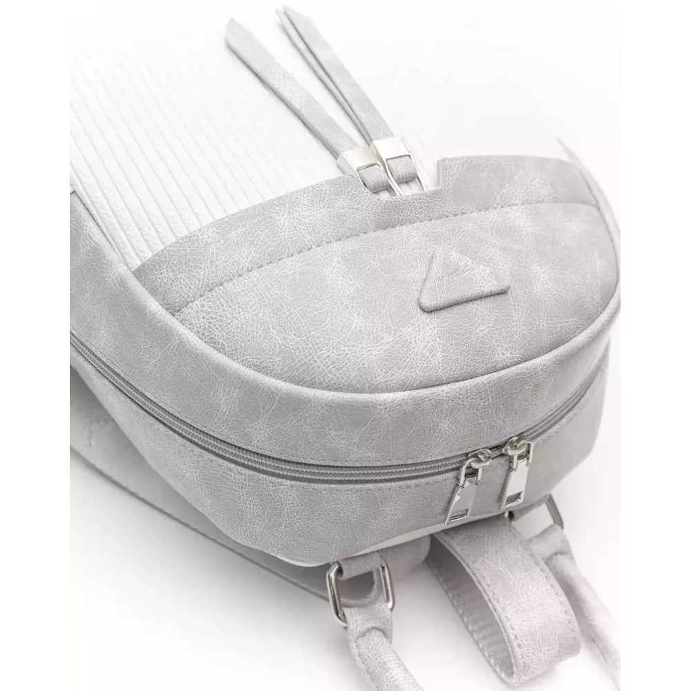 Fragola FE178 Γυναικεία Τσάντα Πλάτης Backpack White Lines Λευκή Τσάντες