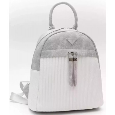 Fragola FE178 Γυναικεία Τσάντα Πλάτης Backpack White Lines Λευκή