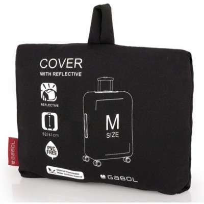 Gabol 800056 Κάλυμμα Βαλίτσας Luggage Cover MEDIUM Μαύρο